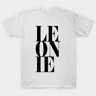 Leonie Girls Name Bold Font T-Shirt